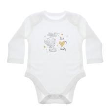 Personalised Tiny Tatty Teddy I Heart Long Sleeved Baby Vest